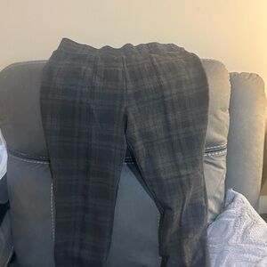 Black and Gray Joggers with Relaxed Fit